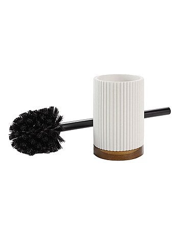 Brosse WC Hamilton effet pierre et acacia