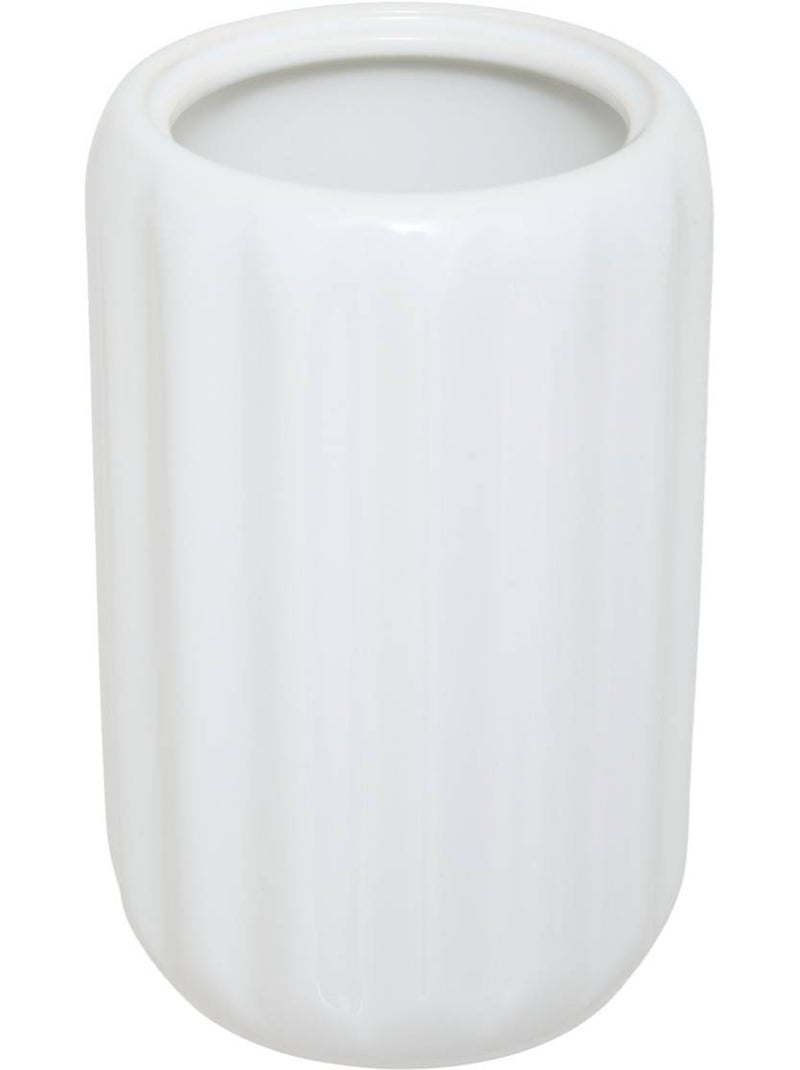 Brosse wc ronde en grès colorama Blanc - Kiabi