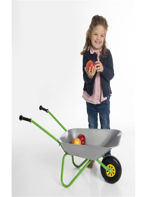 Brouette en métal, argent et vert - Kiabi