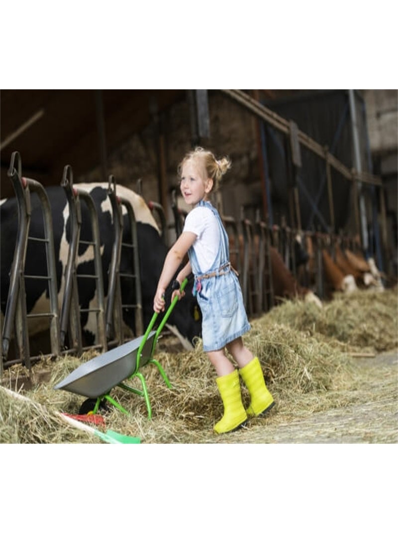 Brouette en métal, argent et vert Argent - Kiabi