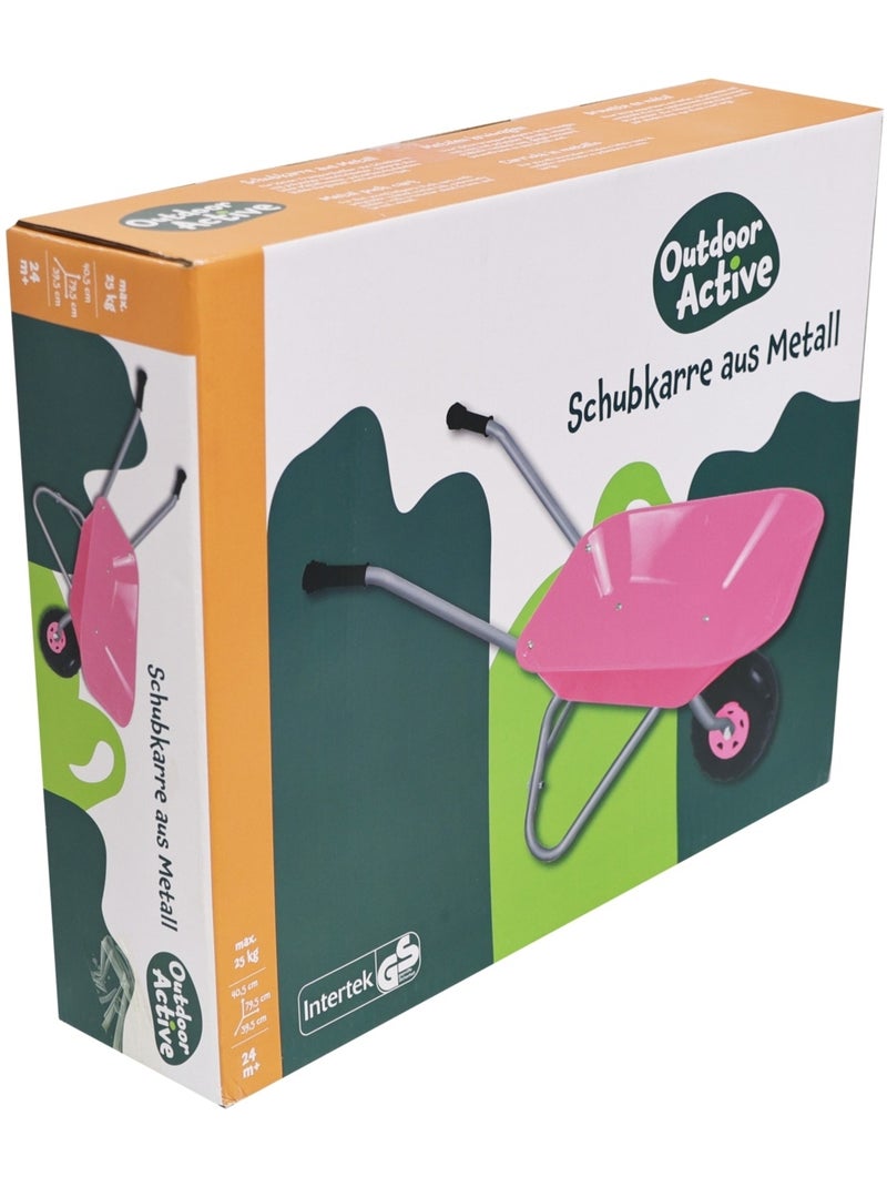 Brouette en métal pour enfant Rose - Kiabi