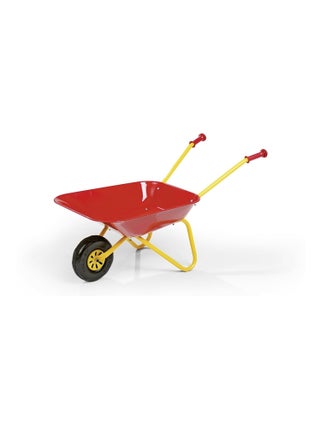 Brouette métallique rouge