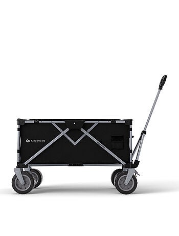 Brouette pliable 130 L avec tige télescopique et roues 360°