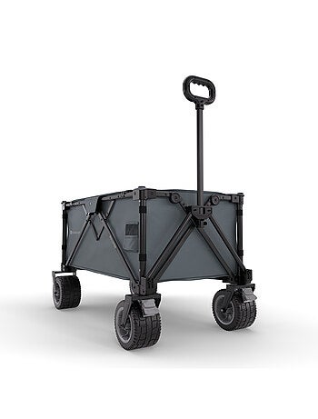 Brouette pliable 130 L avec tige télescopique et roues 360°