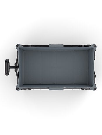 Brouette pliable 130 L avec tige télescopique et roues 360°