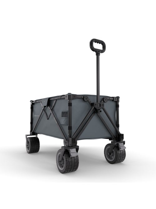 Brouette pliable 130 L avec tige télescopique et roues 360° - Kiabi