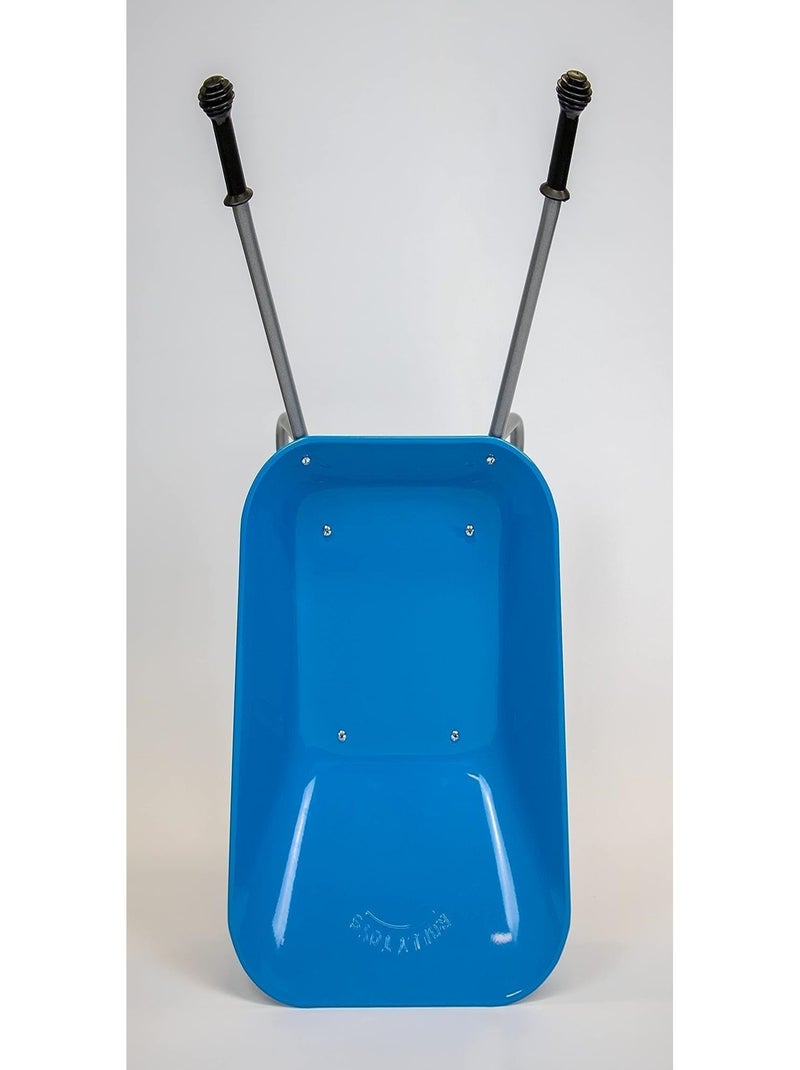 Brouette pour enfant en métal bleu-argenté Bleu - Kiabi