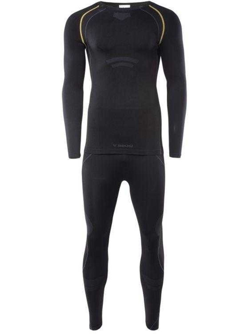 Brugi - Ensemble Sous-vêtements thermiques 4RCG Noir - Kiabi