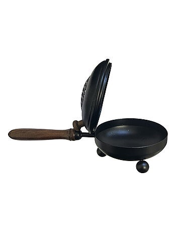 Brûle encens en métal et bois