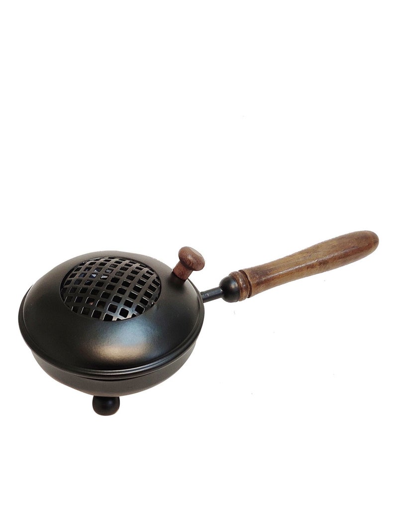 Brûle encens en métal et bois Noir - Kiabi