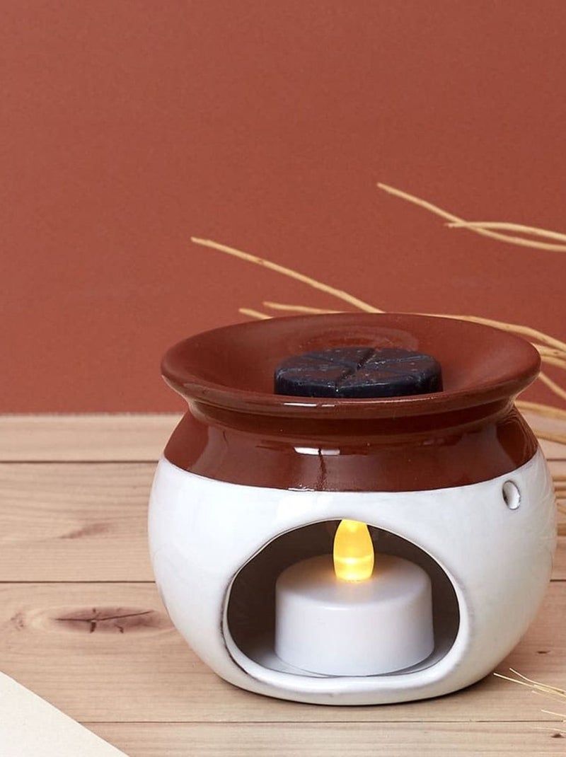 Brule Parfum Bicolore Blanc et Brun Marron - Kiabi