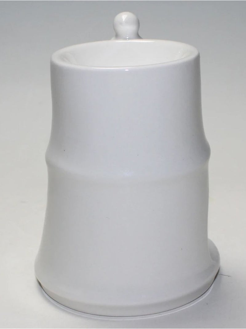 Brûle parfum en céramique - BAMBOU Blanc - Kiabi