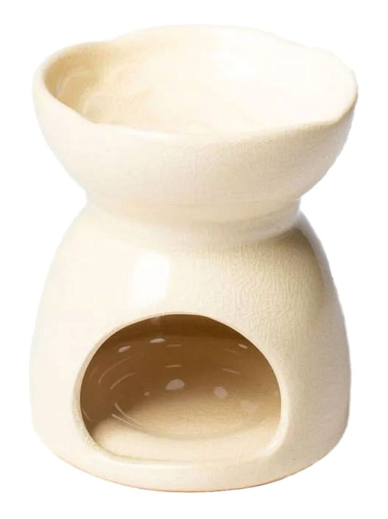 Brûle-Parfum en céramique Beige Beige - Kiabi