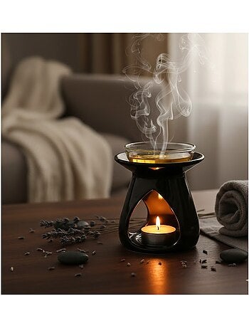 Brûle parfum en céramique Triptyque Noir