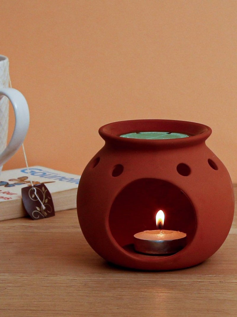 Brule parfum en terre cuite sella Marron - Kiabi