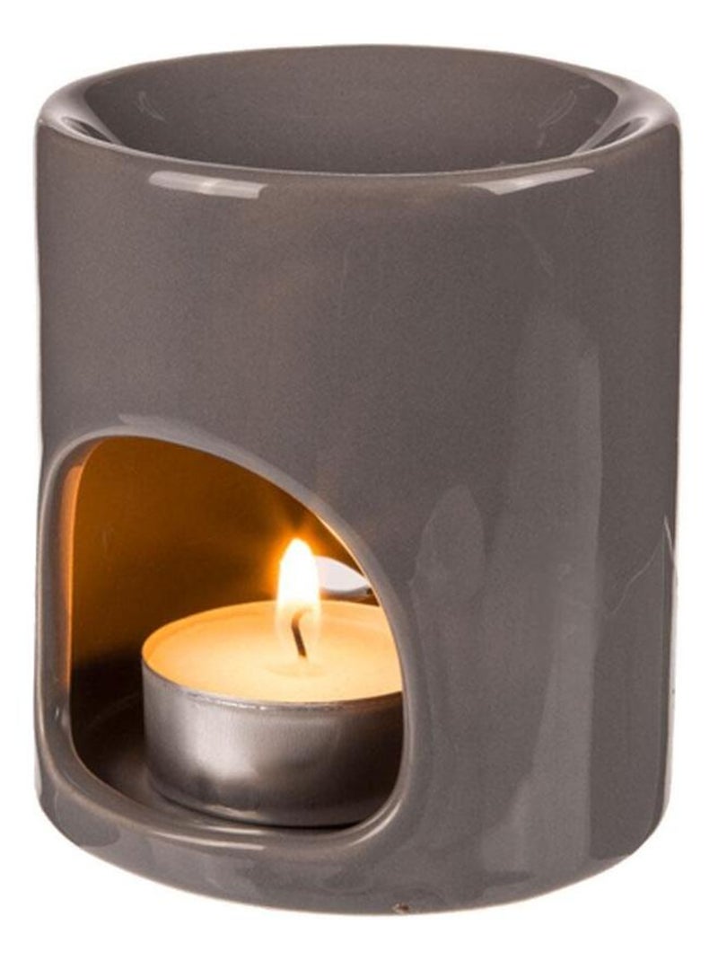 Brûle-parfum home sweet home en céramique grise Gris - Kiabi