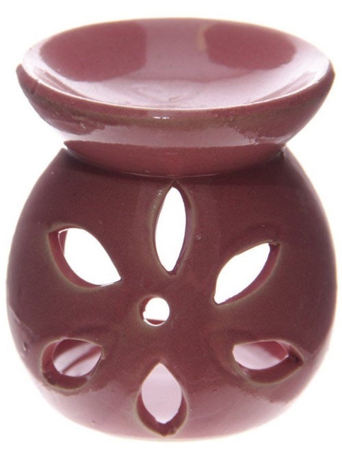 Brûle parfum Pétale en céramique Rose - Kiabi