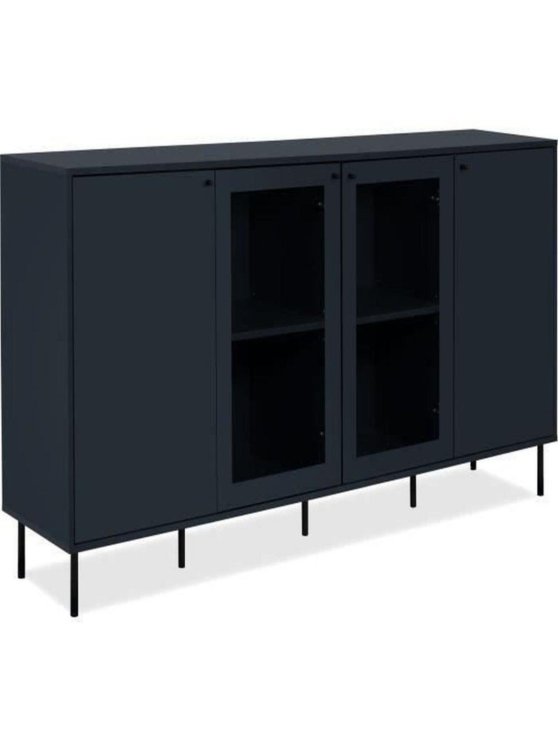 Buffet bas - CARACAS - bleu navy - 2 portes - AUCUNE Bleu - Kiabi