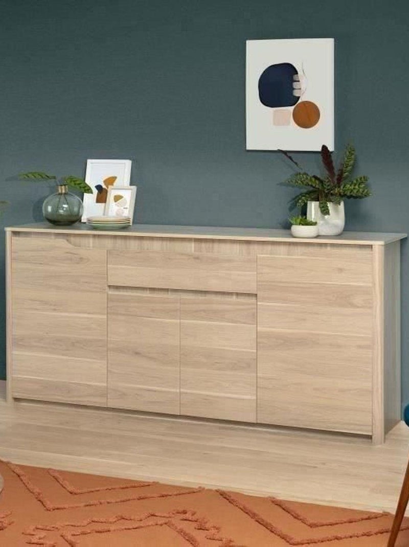 Buffet bas 4 portes + 1 tiroir - Panneaux de - Parisot Multicolore - Kiabi