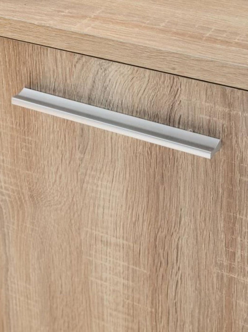 Buffet bas 4 portes et 3 tiroirs - Blanc mat et - AUCUNE Blanc - Kiabi