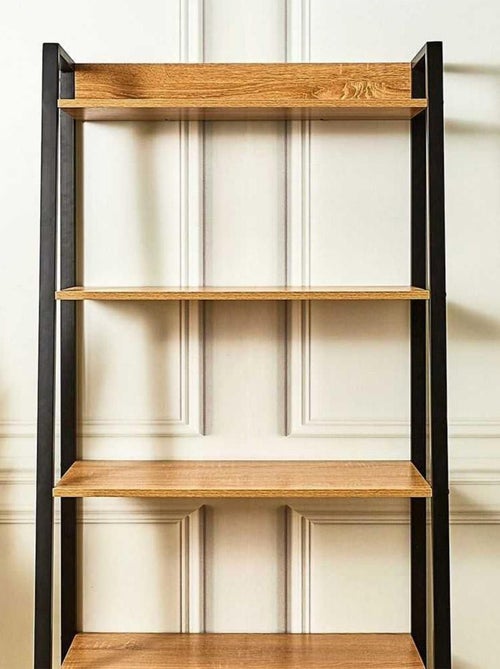 Buffet bibliothèque bois et métal Edison - Kiabi