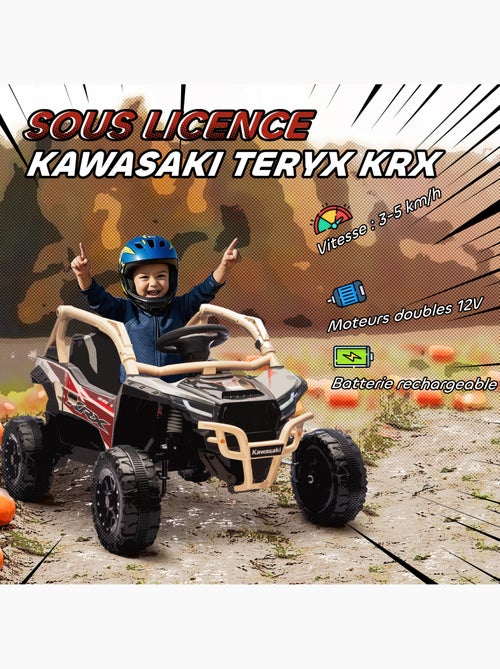 Buggy kawasaki teryx krx 1000 12v avec télécommande - Kiabi