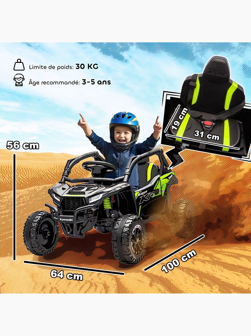 Buggy kawasaki teryx krx 1000 12v avec télécommande Vert - Kiabi