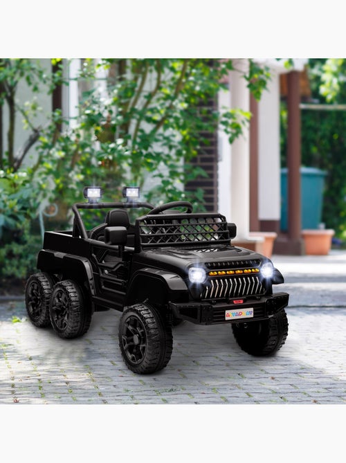 Buggy quad électrique enfant 6 roues 6x6 avec télécommande coffre - Kiabi