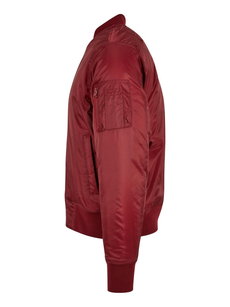Build Your Brand - Blouson d'aviateur Bordeaux - Kiabi