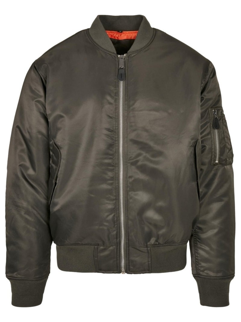 Build Your Brand - Blouson d'aviateur MA1 Gris Gris anthracite - Kiabi