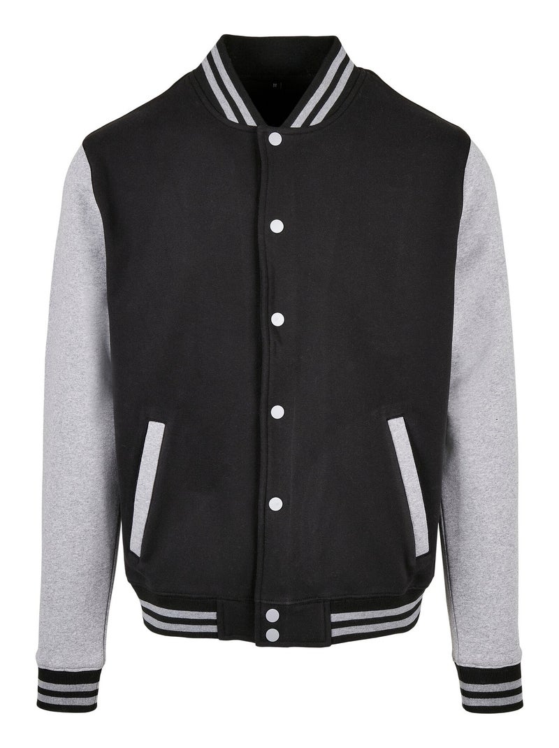 Build Your Brand - Blouson d'universÇaé BASIC Noir Gris - Kiabi