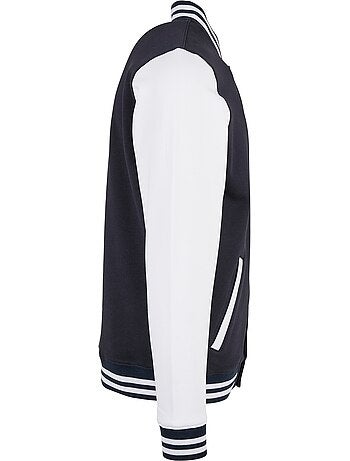 Build Your Brand - Blouson d'université motif/style contrasté BASIC