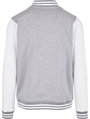 Build Your Brand - Blouson d'université motif/style contrasté BASIC