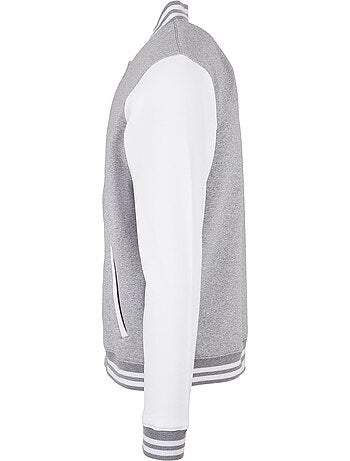 Build Your Brand - Blouson d'université motif/style contrasté BASIC
