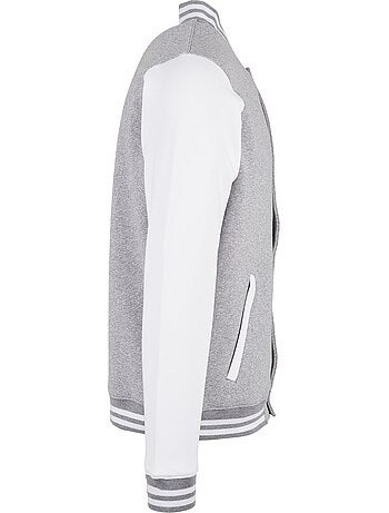 Build Your Brand - Blouson d'université motif/style contrasté BASIC