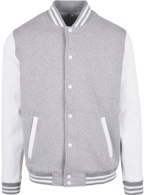 Build Your Brand - Blouson d'université motif/style contrasté BASIC - Kiabi Build Your Brand - Blouson d'université motif/style contrasté BASIC - Kiabi