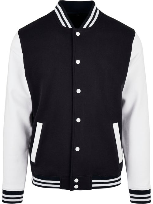 Build Your Brand - Blouson d'université motif/style contrasté BASIC - Kiabi Build Your Brand - Blouson d'université motif/style contrasté BASIC - Kiabi