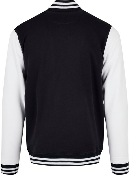 Build Your Brand - Blouson d'université motif/style contrasté BASIC - Kiabi Build Your Brand - Blouson d'université motif/style contrasté BASIC - Kiabi