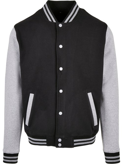 Build Your Brand - Blouson d'université motif/style contrasté BASIC - Kiabi Build Your Brand - Blouson d'université motif/style contrasté BASIC - Kiabi