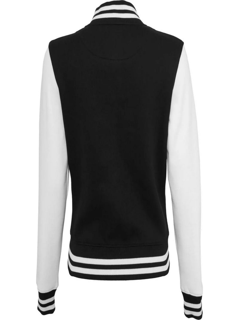 Build Your Brand - Blouson d'université Noir Blanc - Kiabi