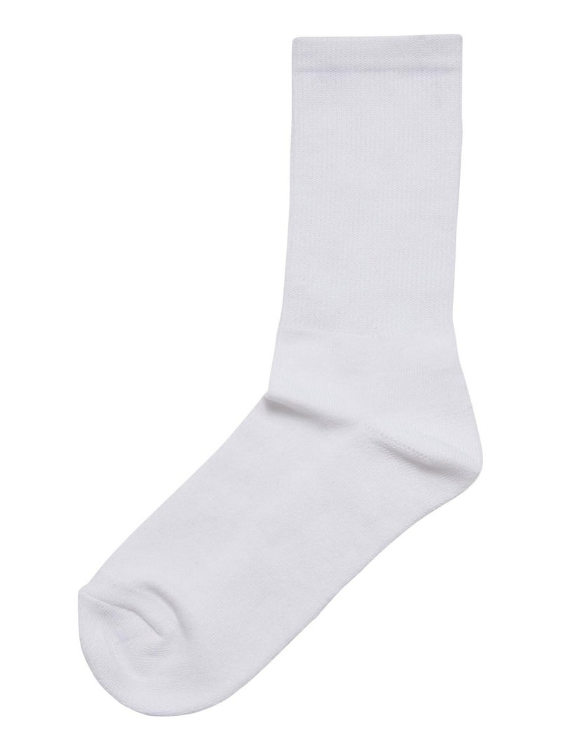 Build Your Brand - Chaussettes motif/style uni Blanc - Kiabi