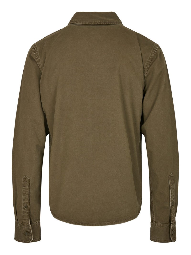 Build Your Brand - Chemise manches longues Vert olive - Kiabi