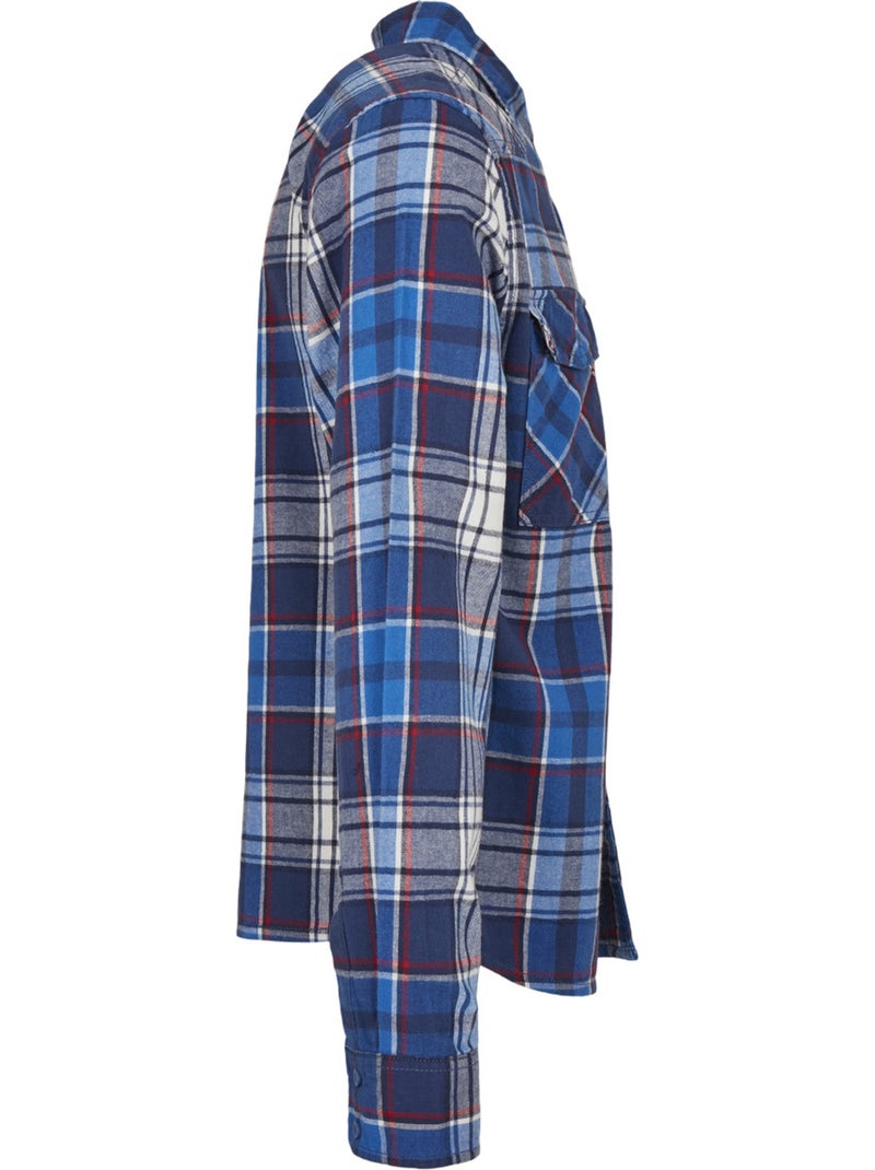 Build Your Brand - Chemise motif/style à carreaux Bleu marine - Kiabi