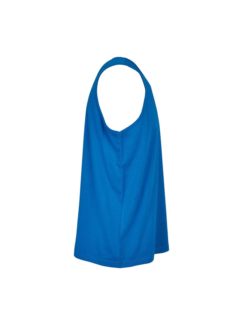 Build Your Brand - Débardeur motif/style uni Bleu cobalt - Kiabi