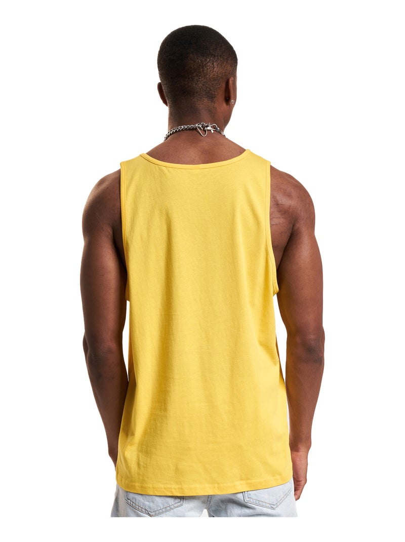 Build Your Brand - Débardeur motif/style uni Jaune - Kiabi