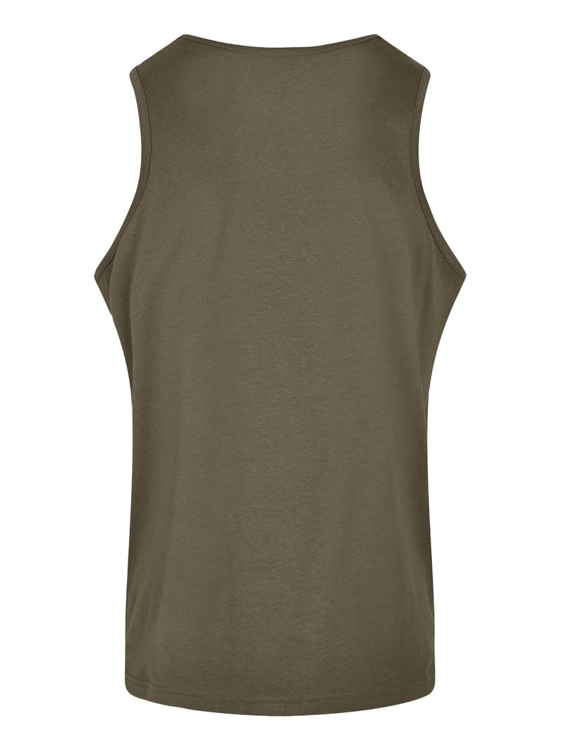 Build Your Brand - Débardeur motif/style uni Vert olive - Kiabi