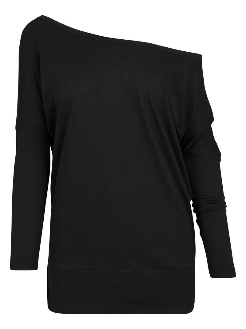 Build Your Brand - Haut manches chauve-souris Noir - Kiabi