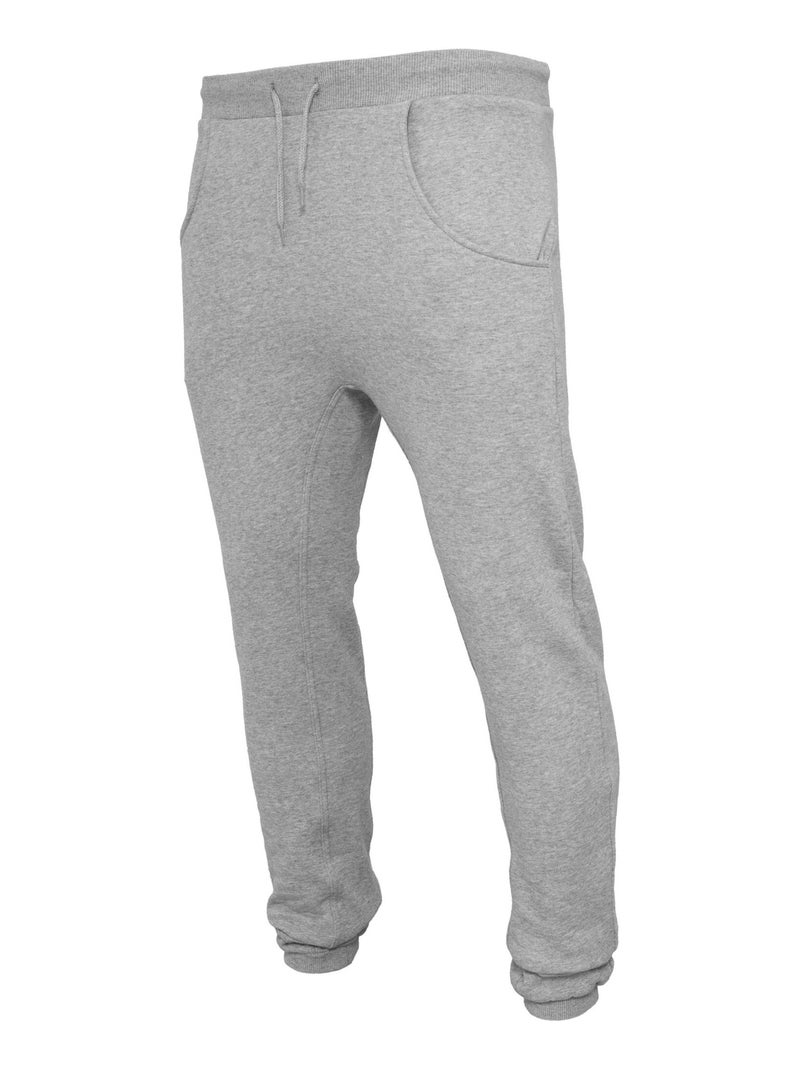 Build Your Brand - Pantalon de jogging HEAVY DEEP CROTCH Gris chiné - Kiabi