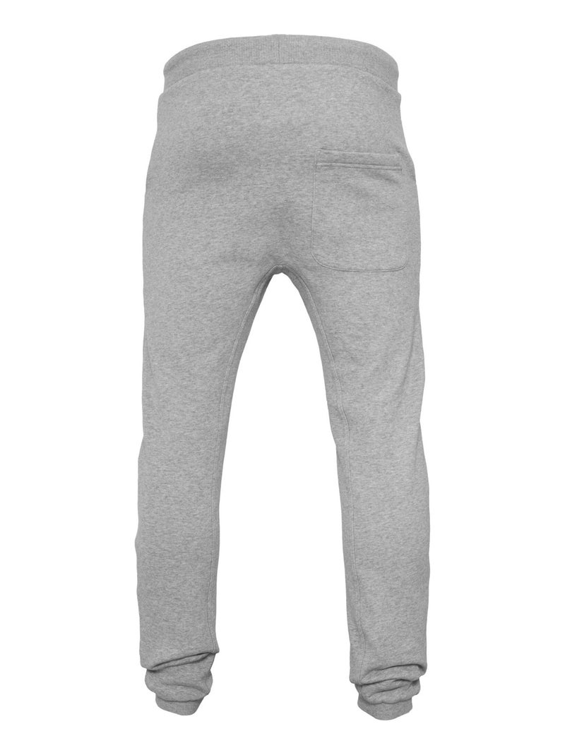 Build Your Brand - Pantalon de jogging HEAVY DEEP CROTCH Gris chiné - Kiabi