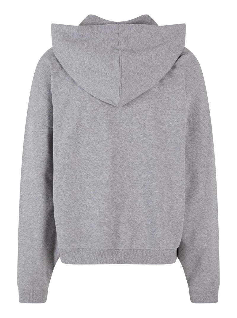 Build Your Brand - Sweat à capuche 90S Gris chiné - Kiabi